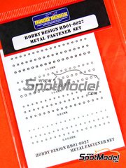Hobby Design: Detail - Metal fastener set - photo-etched parts