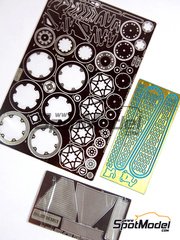 Hobby Design: Photo-etched parts 1/12 scale - Honda RC211V - Moto GP World Championship 2003 - photo-etched parts and metal parts - for Tamiya kit