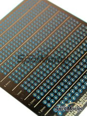 Hobby Design: Detail - Hex rivets set from 0.5mm to 1.3mm - photo-etched parts