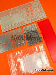 Hobby Design: Detail up set 1/24 scale - Toyota Celica WRC - FIA WRC World Rally Championship 1993 - metal parts, photo-etched parts, resin parts and assembly instructions - for Tamiya reference TAM24125