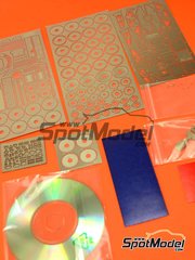 Hobby Design: Photo-etched parts 1/24 scale - Sauber Mercedes C9 - photo-etched parts, metal, cd and resins - for Tamiya reference TAM24310 image