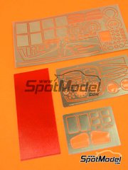 Hobby Design: Photo-etched parts 1/24 scale - Toyota GT-One TS020 - photo-etched parts and resins - for Tamiya reference TAM24222 image