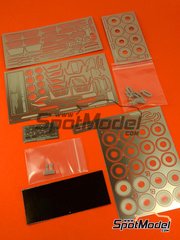 Hobby Design: Photo-etched parts 1/24 scale - Lamborghini Aventador LP700-4 Roadster - resins and photo-etched parts - for Aoshima reference AOSH-08652 image