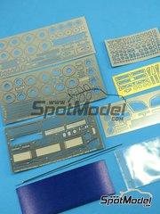 Hobby Design: Photo-etched parts 1/24 scale - McLaren F1 GTR Short Tail - 24 Hours Le Mans 1995 - photo-etched parts and metal parts - for Fujimi references FJ125992, FJ126012 and FJ126029 image