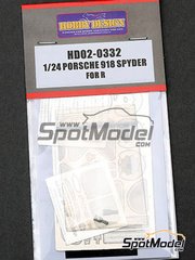 Hobby Design: Photo-etched parts 1/24 scale - Porsche 918 - photo-etched parts and assembly instructions - for Revell references REV07026, 80-7026, REV07027 and 80-7027 image