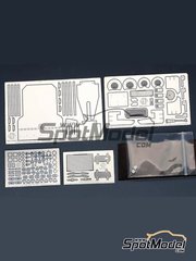 Hobby Design: Detail up set 1/24 scale - Lancia Delta HF Integrale 16v - photo-etched parts, resin parts, turned metal parts, white metal parts and assembly instructions - for Hasegawa references 20289, 20710, 20785, 25208 and HACR08 image