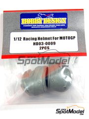 Hobby Design: Figure 1/12 scale - Racing Helmet For MotoGP - 2 units