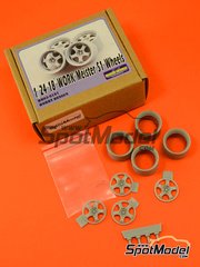Hobby Design: Detail 1/24 scale - WORK Meister S1 18 inches rims - resins and turned metal image