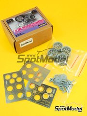 Hobby Design: Detail 1/24 scale - BMW Z4 GT3 : Brake and wheels System Detail-up Set - photo-etch and resins - for Fujimi references FJ125688 and RS-15 image
