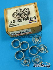 Hobby Design: Upgrade 1/24 scale - 21 inches Forged Monza rims - resins and metal pieces - 4 units image