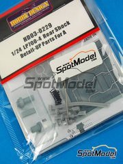 Hobby Design: Detail 1/24 scale - Lamborghini Aventador - rear shock - photo-etch, resins and metal pieces - for Fujimi kit