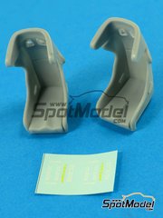 Hobby Design 1/24 Sports Seats D resin + decals 