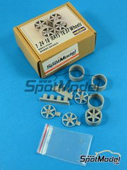 Hobby Design: Upgrade 1/24 scale - 18 inches Rays TE 37 rims - resins and metal pieces - 4 units image