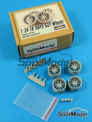 Hobby Design: Rims 1/24 scale - RAYS G27 18 inches - resins and metal pieces - 4 units image