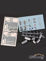 Hobby Design: Detail 1/24 scale - Fire and safety systems - metal parts, resins, decals, photo-etched parts