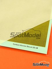 Hobby Design: Kevlar fiber decal 1/12 scale - Kevlar fiber with medium size pattern image