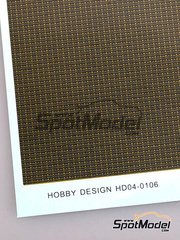 Hobby Design: Kevlar fiber decal 1/20 scale - Carbon Kevlar fiber pattern type D - small size image