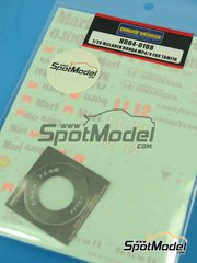 Hobby Design: Decals 1/20 scale - McLaren Honda MP4/4 McLaren Racing Limited Team sponsored by Marlboro #11, 12 - Ayrton Senna da Silva (BR), Alain Prost (FR) - FIA Formula 1 World Championship 1988 - decals and photo-etch - for Tamiya kits TAM89719, TAM92208