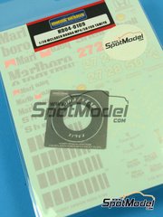 Hobby Design: Decals 1/20 scale - McLaren Honda MP4/5B McLaren Racing Limited Team sponsored by Marlboro #27, 28, 50 - Ayrton Senna da Silva (BR), Gerhard Berger (AT) - FIA Formula 1 World Championship 1990 - decals and photo-etch - for Tamiya references TAM89720 and TAM92209