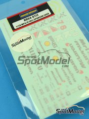 Hobby Design: Marking / livery 1/20 scale - McLaren Ford MP4/8 McLaren Racing Limited Team sponsored by Marlboro #7, 8 - Ayrton Senna da Silva (BR), Michael Andretti (US), Mika H&auml;kkinen (FI) - World Championship 1993 - water slide decals - for Tamiya reference TAM25172 image