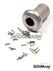 Hobby Design: Rivets - Rivet head with central hole 0.75mm - 40 units