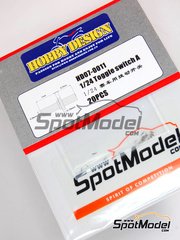Hobby Design: Detail 1/24 scale - Toggle switch - 20 units