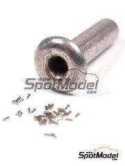 Hobby Design: Rivets - Tapered head rivets 0.5mm - turned metal parts - 40 units