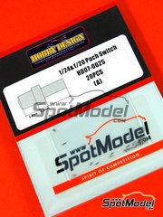 Hobby Design: Detail 1/24 scale - Push switch - turned metal parts - 20 units image