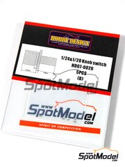 Hobby Design: Detail 1/24 scale - Push switch - 5 units