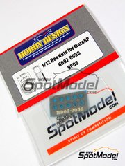 Hobby Design: Nuts - Hex Nuts for MotoGP and Cars - metal parts and photo-etched parts - 5 units