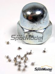 Hobby Design: Detail - Hex flange rivets ball cap type 1.0mm - 20 units