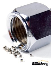 Hobby Design: Hose joints - Hexagonal fitting tapered 1.00mm type A - 20 units