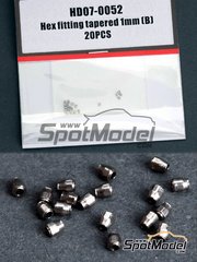Hobby Design: Detail - Hex fitting tappered 1.0mm - 20 units