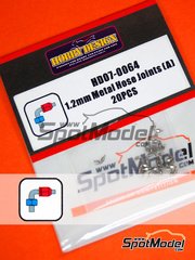 Hobby Design: Detail - 1.2mm metal hose joints - metal pieces - 20 units