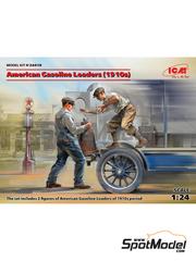 ICM: Figures set 1/24 scale - American Gasoline Loaders (1910s) - plastic parts, assembly instructions and painting instructions - 2 units