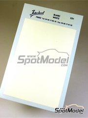 Interdecal: Decals - 75 x 110 mm white