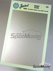 Interdecal: Decals - 75 x 110 mm Silver