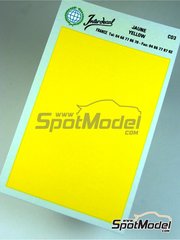 Interdecal: Decals - 75 x 110 mm Yellow