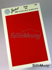 Interdecal: Decals - 75 x 110 mm red