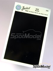 Interdecal: Decals - 75 x 110 mm Black