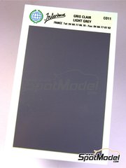 Interdecal: Decals - 75 x 110 mm Light grey