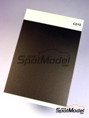 Interdecal: Decals - 75 x 110 mm Gun metal