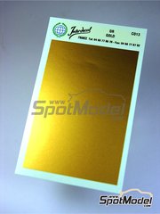 Interdecal: Decals - 75 x 110 mm Gold