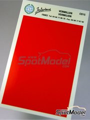 Interdecal: Decals - 75 x 110 mm Vermilion