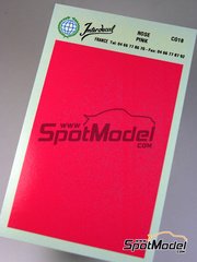 Interdecal: Decals - 75 x 110 mm Pink