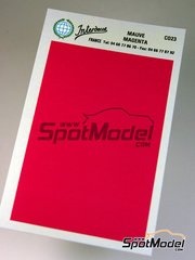 Interdecal: Decals - 75 x 110 mm Magenta