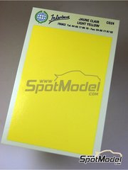 Interdecal: Decals - 75 x 110 mm light yellow