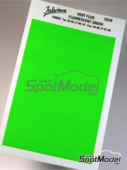 Interdecal: Decals - 75 x 110 mm Fluorescent green