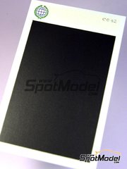 Interdecal: Decals - 75 x 110 mm Metal grey