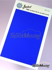 Interdecal: Decals - 75 x 110 mm Violet blue